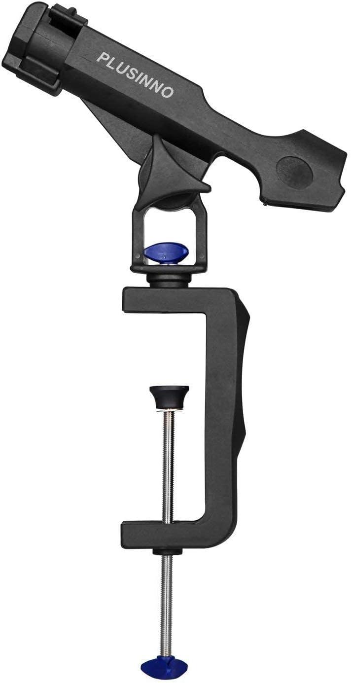 image:imagePLUSINNO Fishing Boat Rods Holder Large Clamp Opening 360 Degree Adjustable Fishing Rod Racks Folding HolderRH30 MAX OPENING 475 inch 4Pack