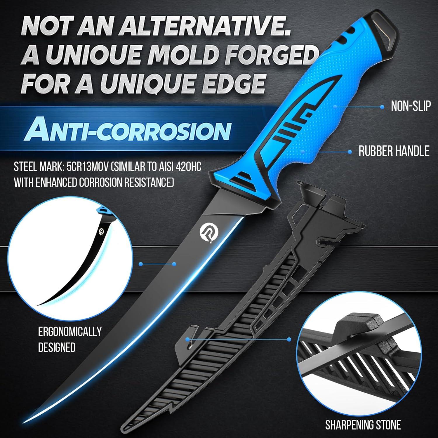 image:imagePLUSINNO Fishing Gear Fishing Tools 7PCS Fishing Accessories Corrosion Resistant Fishing Pliers Kit Fishing Knife Floating Fish Lip Gripper Fishing Gifts for Men Gifts for Fishermen
