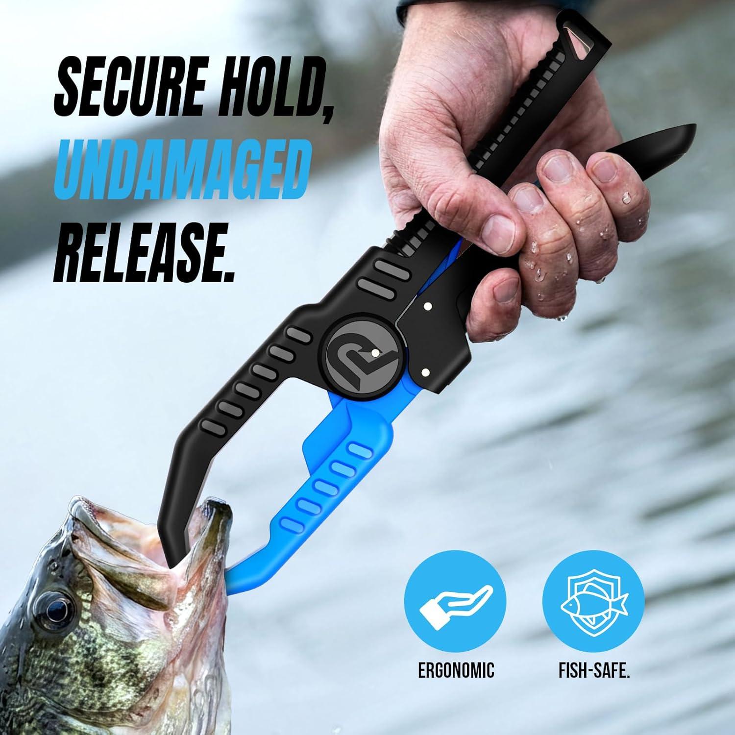 image:imagePLUSINNO Fishing Gear Fishing Tools 7PCS Fishing Accessories Corrosion Resistant Fishing Pliers Kit Fishing Knife Floating Fish Lip Gripper Fishing Gifts for Men Gifts for Fishermen