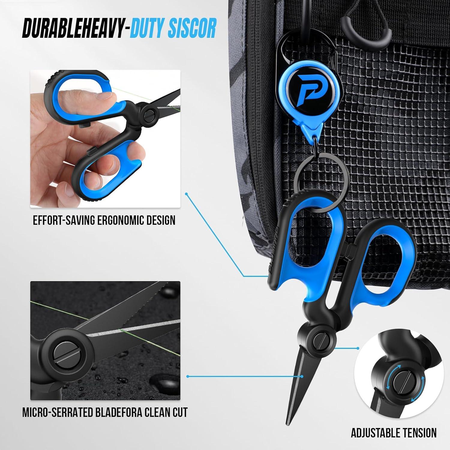 image:imagePLUSINNO Fishing Gear Fishing Tools 7PCS Fishing Accessories Corrosion Resistant Fishing Pliers Kit Fishing Knife Floating Fish Lip Gripper Fishing Gifts for Men Gifts for Fishermen