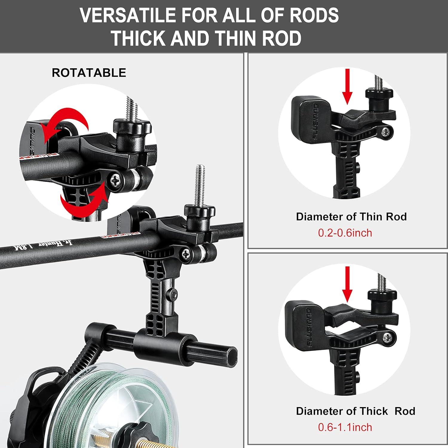 image:imagePLUSINNO Fishing Line Spooler For Fishing Reels Fishing Gear And Equipment Gift For men With Unwinding Function Versatile for Thick amp Thin Rods Works with Spinning Reel Cast Reel Without Line TwistFishing Rod Table Clamp Spooler Function
