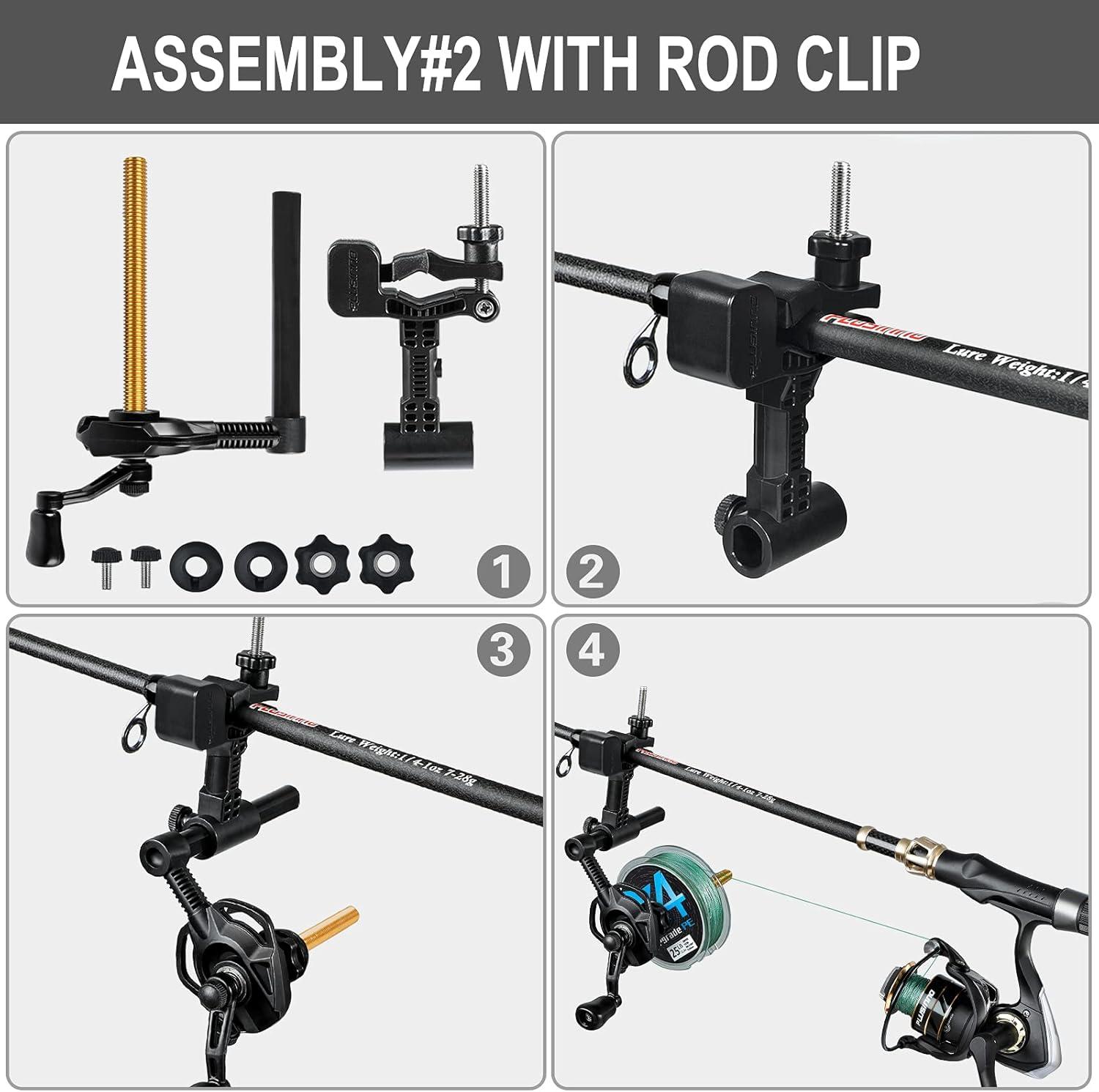 image:imagePLUSINNO Fishing Line Spooler For Fishing Reels Fishing Gear And Equipment Gift For men With Unwinding Function Versatile for Thick amp Thin Rods Works with Spinning Reel Cast Reel Without Line TwistFishing Rod Table Clamp Spooler Function