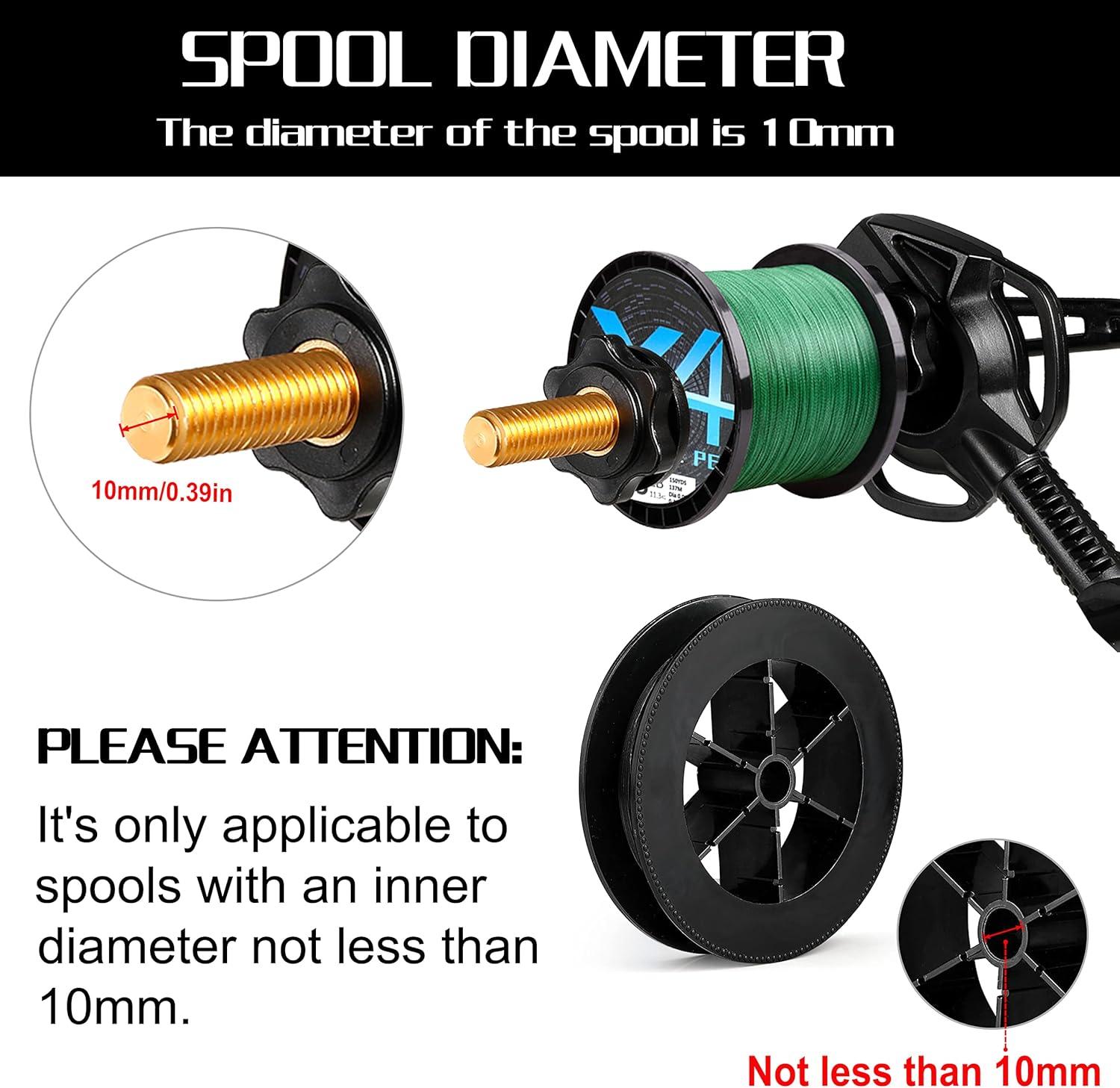 image:imagePLUSINNO Fishing Line Spooler For Fishing Reels Fishing Gear And Equipment Gift For men With Unwinding Function Versatile for Thick amp Thin Rods Works with Spinning Reel Cast Reel Without Line TwistFishing Rod Table Clamp Spooler Function