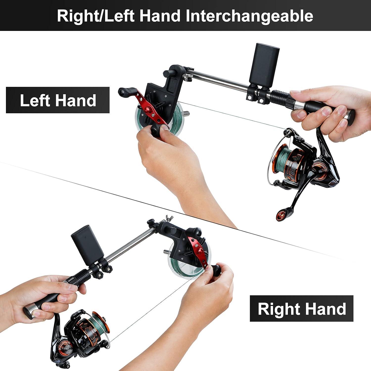 image:imagePLUSINNO Fishing Line Spooler Handhold Fishing Line Winder with Unwinding Function for Spinning Reel Cast Reel and Spincast Reel Without Line Twist
