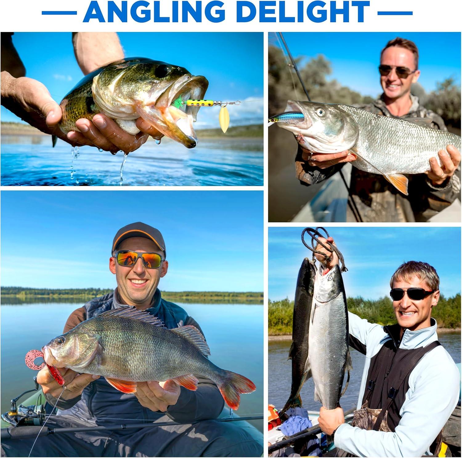 image:imagePLUSINNO Fishing Lures 137Pcs Tackle Box with Tackle Included Crankbaits Spoon Hooks Weights amp Other Accessories Fishing Bait Lure Gear Kit Gift for Men Bass Freshwater