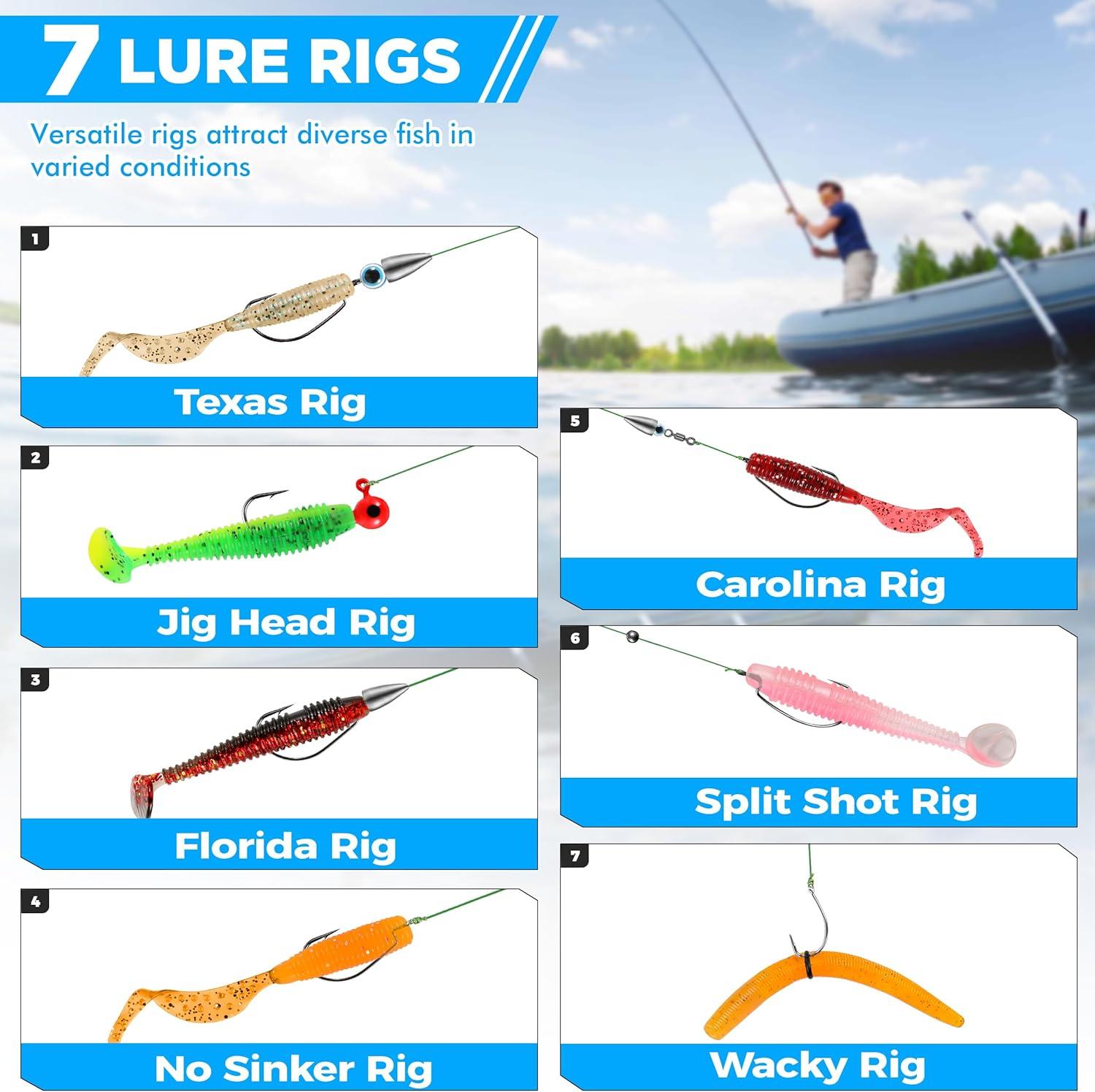 image:imagePLUSINNO Fishing Lures 137Pcs Tackle Box with Tackle Included Crankbaits Spoon Hooks Weights amp Other Accessories Fishing Bait Lure Gear Kit Gift for Men Bass Freshwater