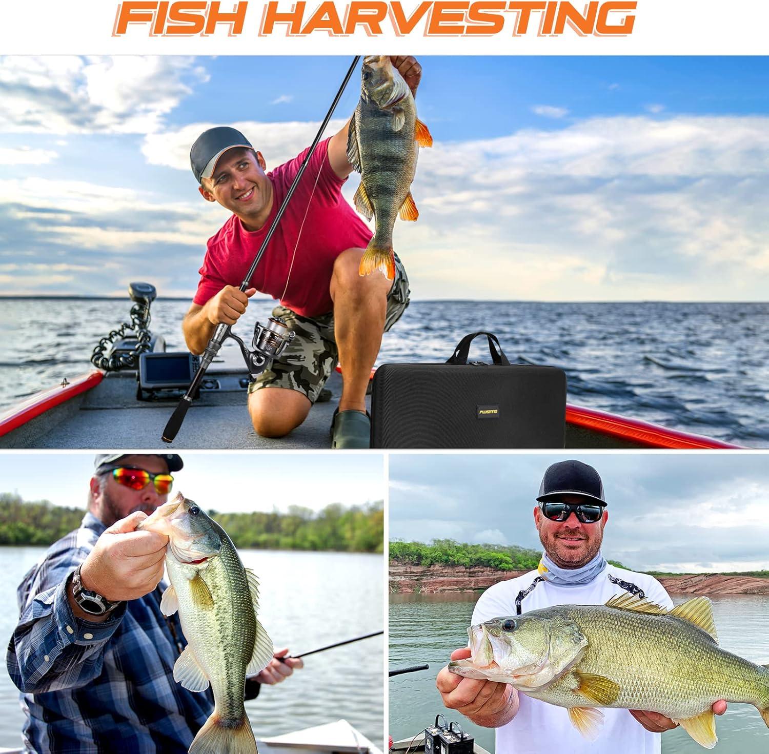 image:imagePLUSINNO Fishing Rod Telescopic Fishing Rod and Reel Combo Collapsible Travel Fishing Pole Rod Starter Kit Carbon Fiber Fishing Rods and 12 1 Bearings Stainless Steel Fishing Gifts for Men AdultsFull Kit with Carrier Case