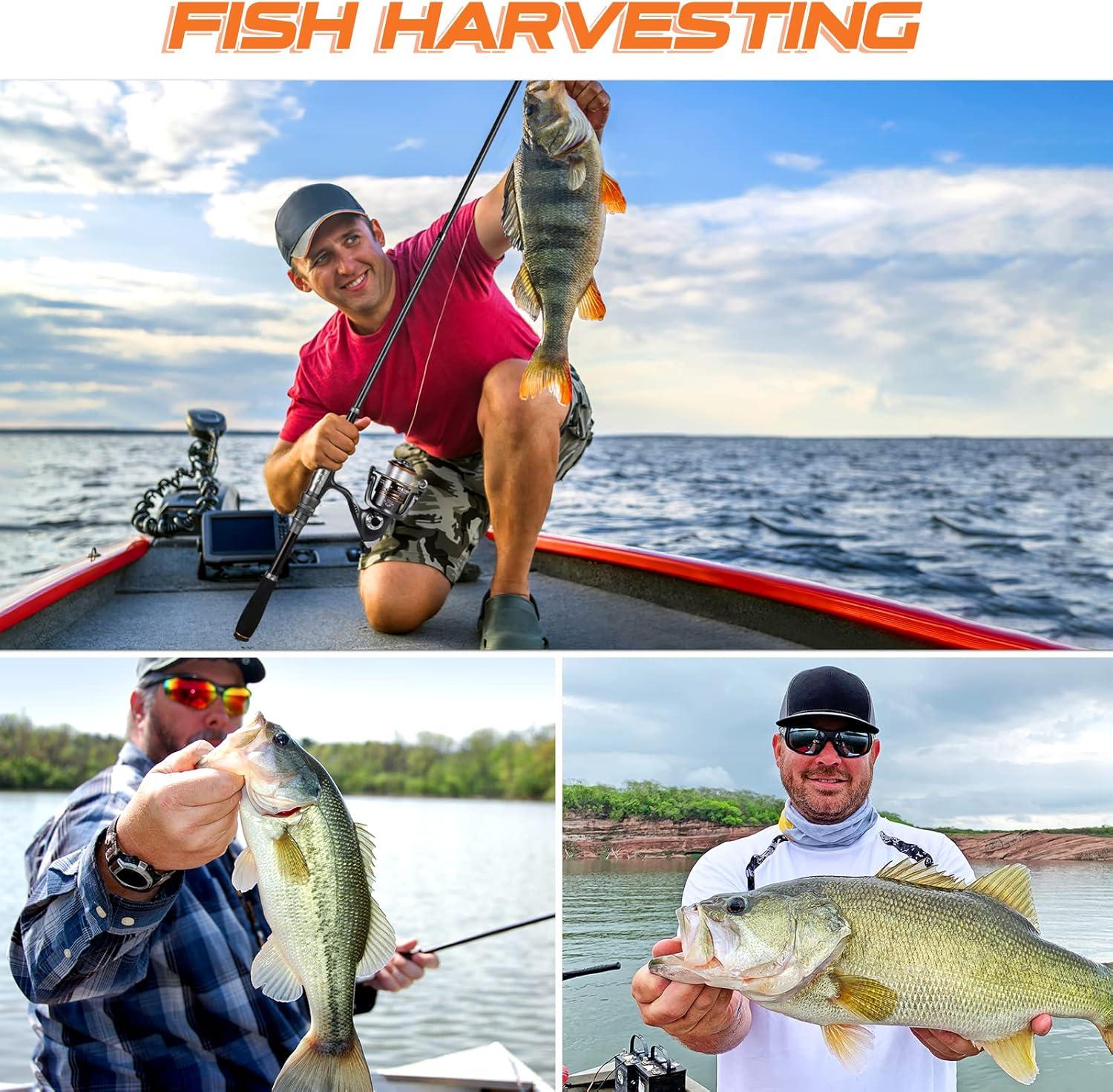 image:imagePLUSINNO Fishing Rod Telescopic Fishing Rod and Reel Combo Collapsible Travel Fishing Pole Rod Starter Kit Carbon Fiber Fishing Rods and 12 1 Bearings Stainless Steel Fishing Gifts for Men Adults2PACK Full Kit with Carrier Case