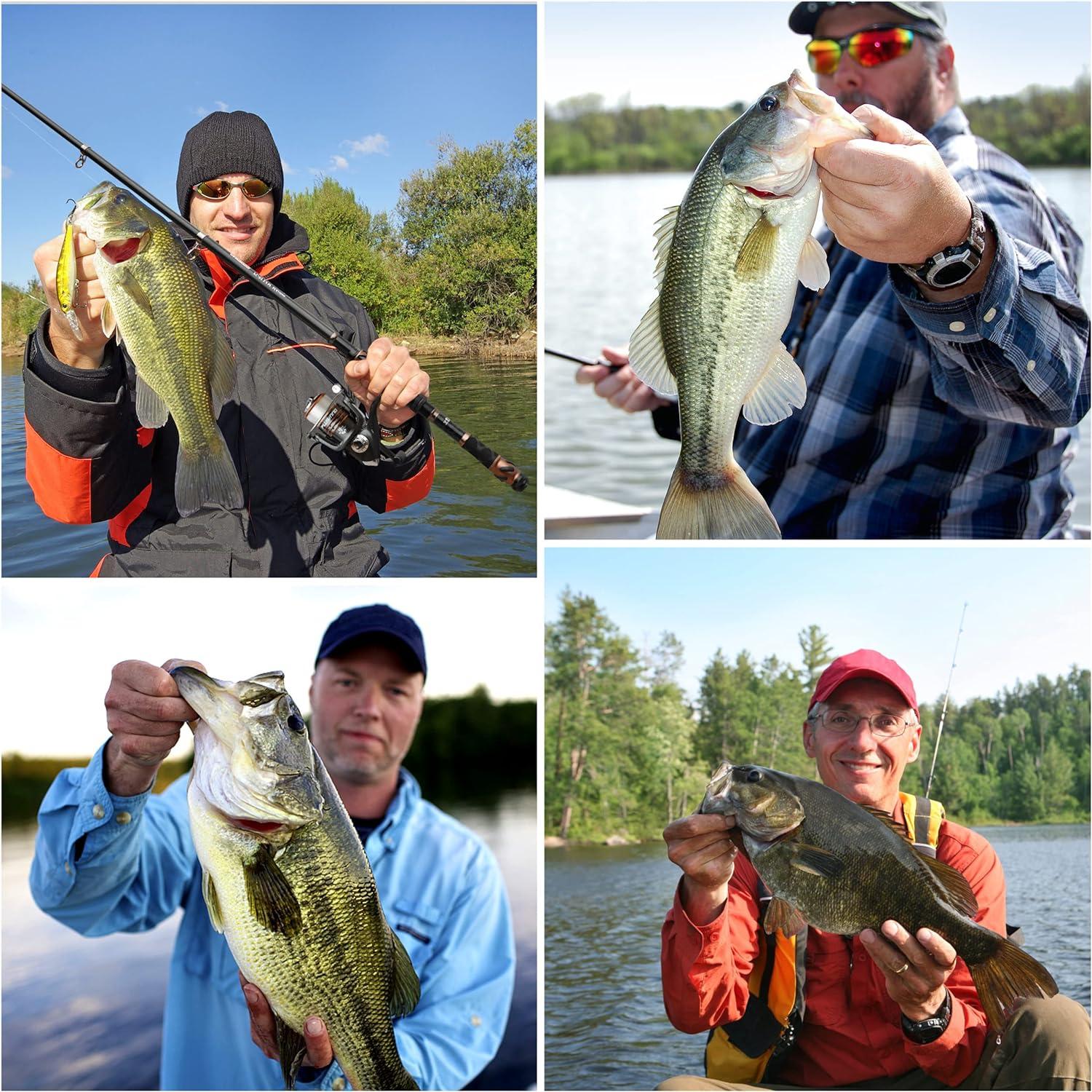 image:imagePLUSINNO Fishing Rod and Reel Combos Carbon Fiber Telescopic Fishing Pole Spinning Reel 12 1 Shielded Bearings Stainless Steel BBFull Kit with Carrier Case