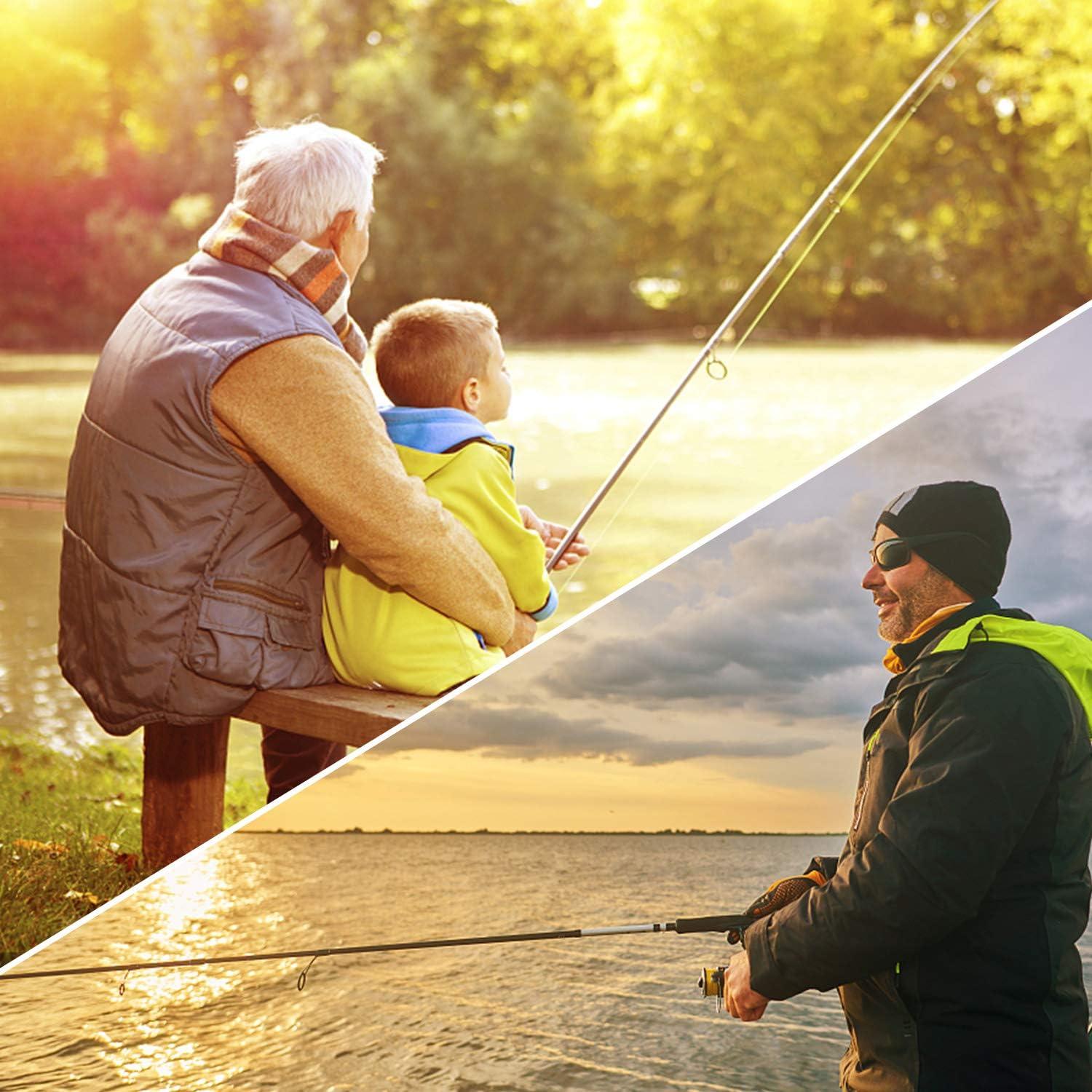 image:imagePLUSINNO Fishing Rod and Reel Combos Carbon Fiber Telescopic Fishing Pole Spinning Reel 12 1 Shielded Bearings Stainless Steel BBONLY Fishing rod not include reel