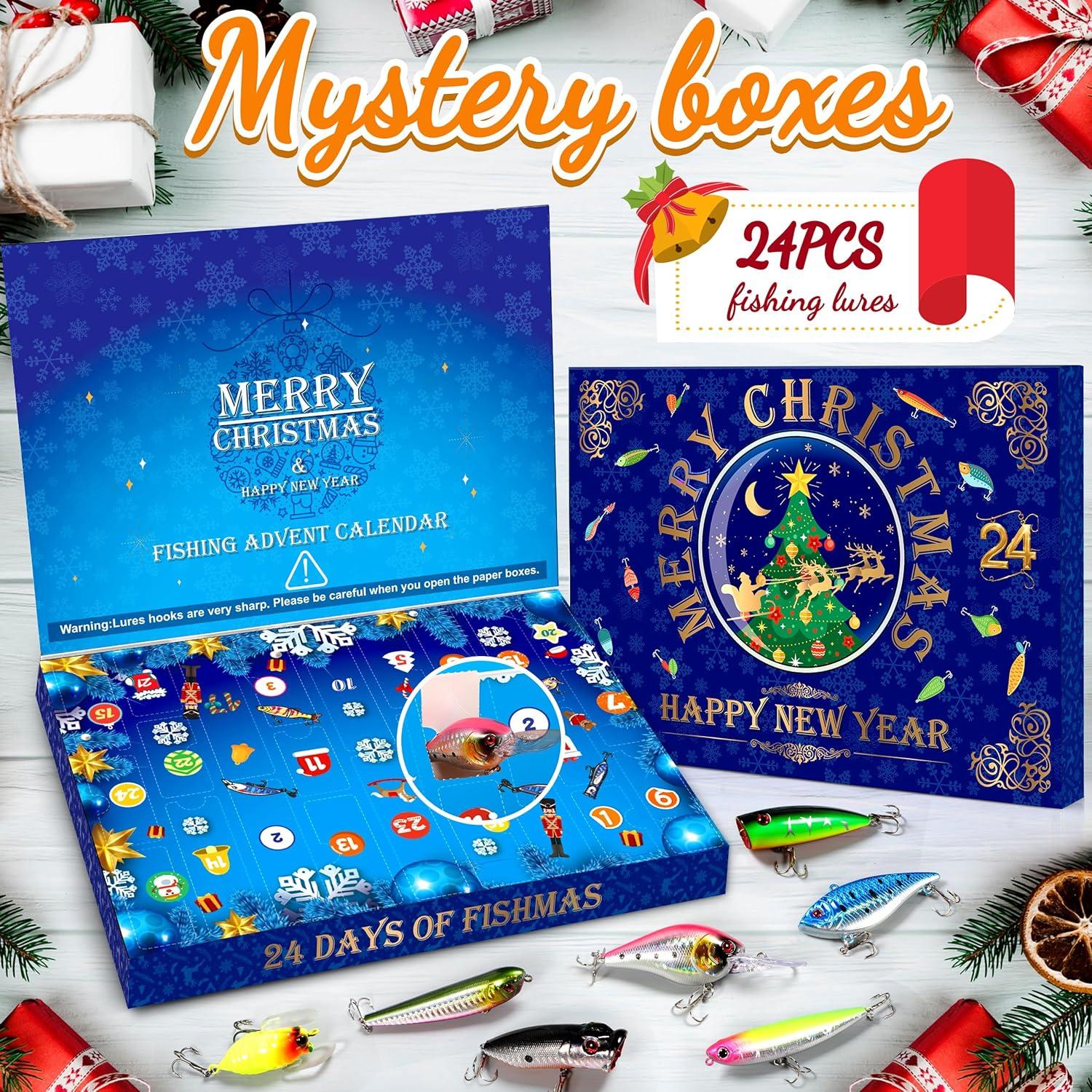 image:imagePLUSINNO Advent Calendar Fishing 2025 24 Days Fishing Lure Advent Calendar Fishing Tackle Christmas Countdown Advent Calendars Gifts for Adult Men Teen BoysFishing Advent Calendar 2025 not Box