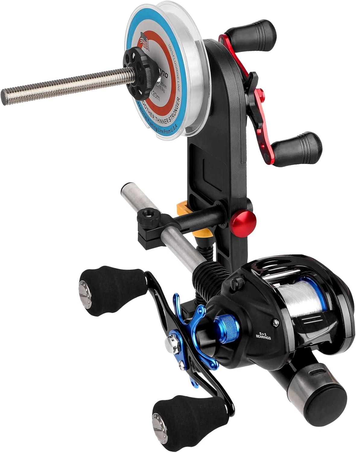image:imagePLUSINNO Fishing Line Spooler Spooling Station System Machine Multifunction Baitcasting Reel Spooler Fishing Line Winder