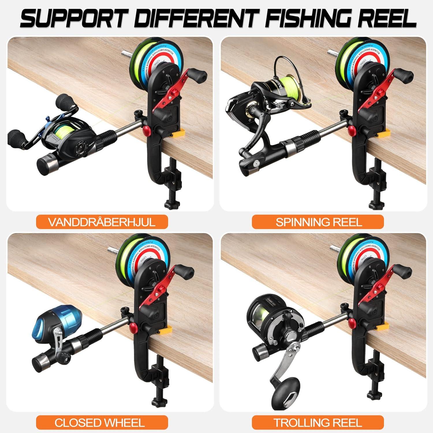 image:imagePLUSINNO Fishing Line Spooler Spooling Station System Machine Multifunction Baitcasting Reel Spooler Fishing Line Winder