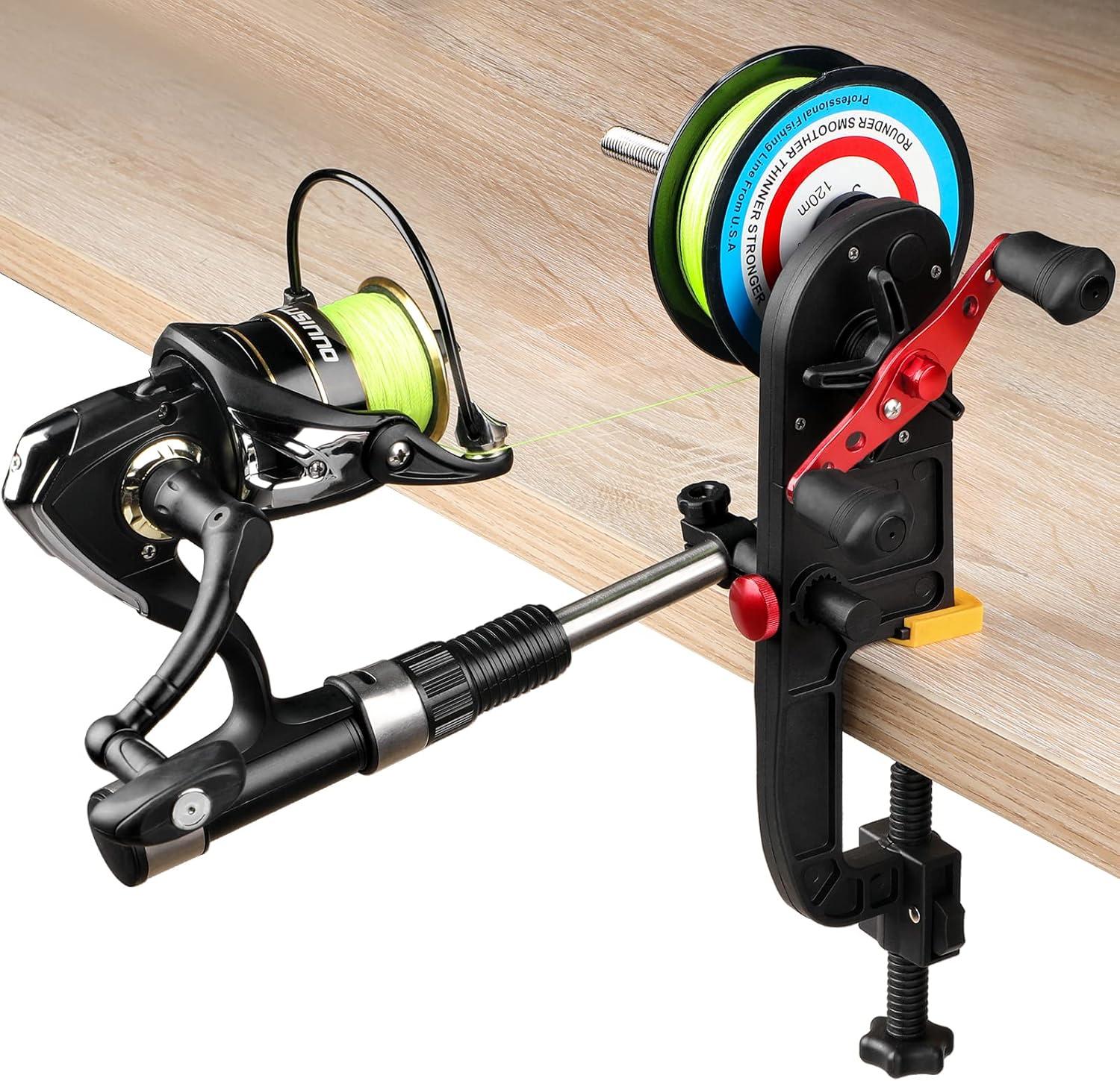 image:imagePLUSINNO Fishing Line Spooler Spooling Station System Machine Multifunction Baitcasting Reel Spooler Fishing Line Winder