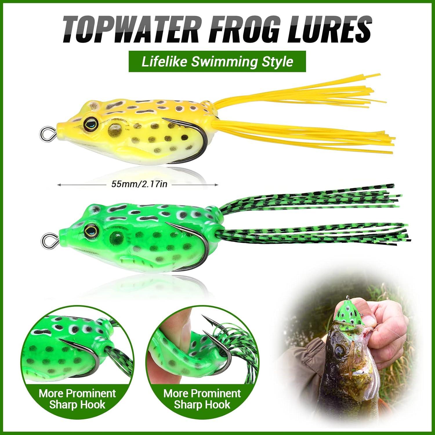 image:imagePLUSINNO Fishing Lures Baits Tackle Including Crankbaits Spinnerbaits Plastic Worms Jigs Topwater Lures Tackle Box and More Fishing Gear Lures Kit Set 102302Pcs Fishing Lure Tackle102Pcs Fishing Lures Kit