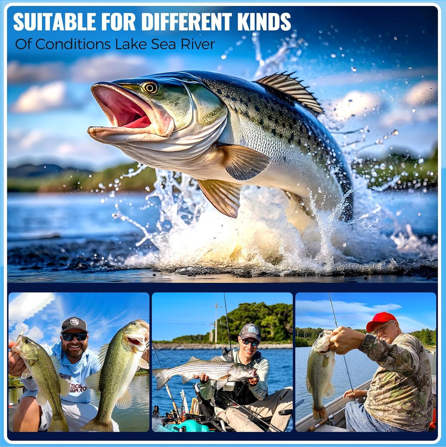 image:imagePLUSINNO Fishing Lures Spinner baits for Bass 1632 pcs Spinner Lures Kit with Portable Carry Bag Hard Metal Spinner Baits for Trout32pcs spinner set with box