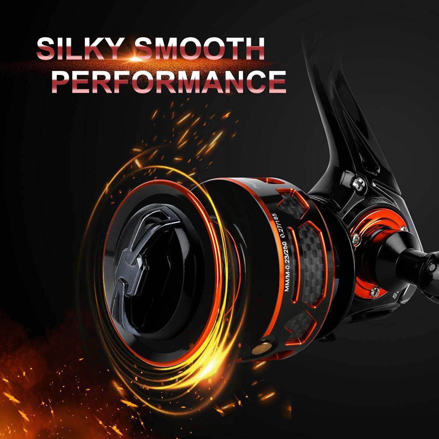 image:imagePLUSINNO Fishing Reel 511571 High Speed Spinning Reel Premium Drag System with 2230 LB Max Drag 91BB Lightweight Ultra Smooth Spinning Reels for Freshwater and Saltwater Fishing