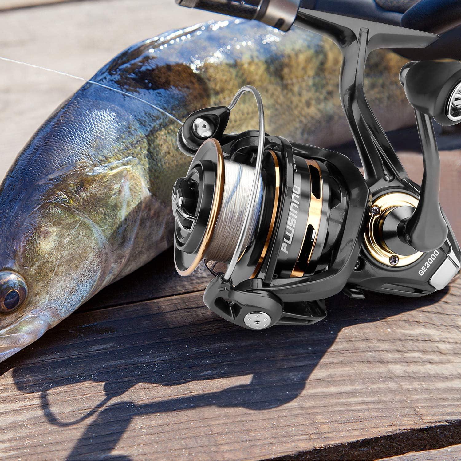 image:imagePLUSINNO Fishing Reel 571 High Speed Spinning Reel9 1BBPremium Drag System with1722 LB Max DragUltra Smooth Powerful Lightweight Graphite Frame CNC Aluminum Spool for Saltwater Freshwater
