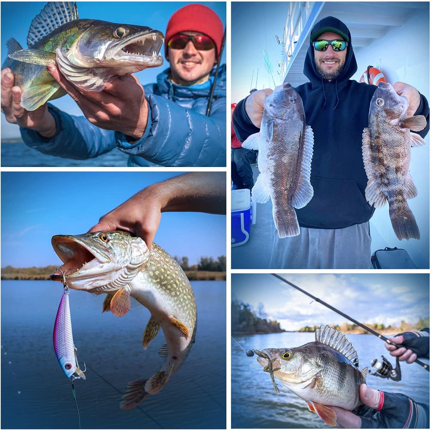 image:imagePLUSINNO Fishing Rod and Reel ComboFishing PoleTelescopic Fishing Rod Kit with Spinning Reel Telescopic Fishing Pole with Carrier Bag for Freshwater Saltwater for Men WomenElite Hunter Single Fishing RodNo Reel Lure