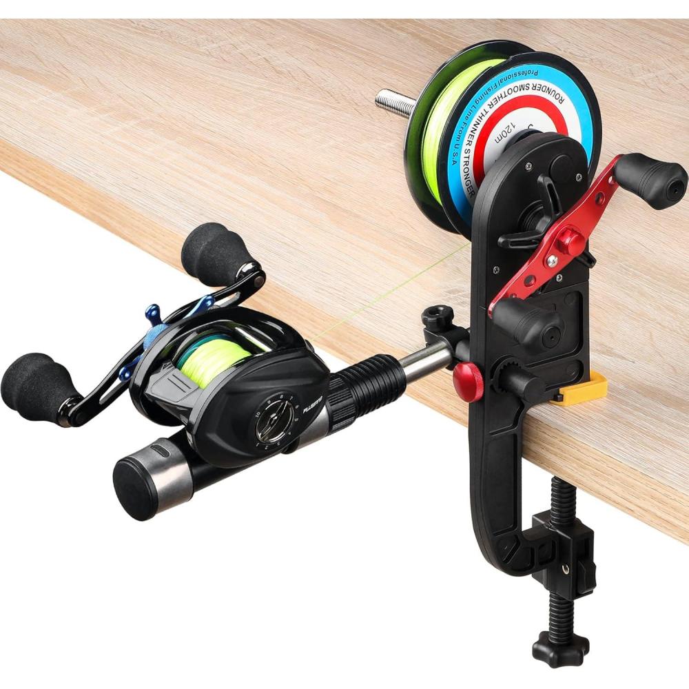 image:imagePLUSINNO Fishing Line Spooler Spooling Station System Machine Multifunction Baitcasting Reel Spooler Fishing Line Winder