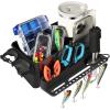 image:imagePLUSINNO Boat Cup Holder Boat Caddy Organizer with Fishing Rod Holder Multifunctional Boat Storage Organizer for Fishing Accessories Boat Accessories for Jon Fishing Boat Kayak Paddle Boards