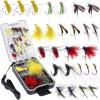 image:imagePLUSINNO Fly Fishing Flies Kit 2678Pcs Handmade Fly Fishing Gear with DryWet Flies Streamers Fly Assortment Trout Bass Fishing with Fly Box