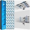image:imagePLUSINNO H5 Horizontal Fishing RodPole Holders for Garage Wall or Ceiling Mounted Fishing Rod Rack Aviation Aluminum Fishing Holder Holds up to 51020 Rod or Combos Fishing Gear and Gifts for MenBlue 4packstore 20 fishing rods or combos