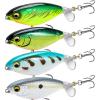 image:imagePLUSINNO Top Water Fishing Lures 4PCS Plopper Fishing Lures for Bass Trout Pike PerchType B