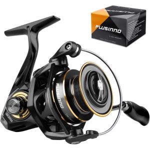 PLUSINNO Fishing Reel, 5.7:1 High Speed Spinning Reel,9 +1BB,Premium Drag System with17-22 LB Max Drag,Ultra Smooth Powerful, Lightweight Graphite Frame, CNC Aluminum Spool for Saltwater Freshwater
