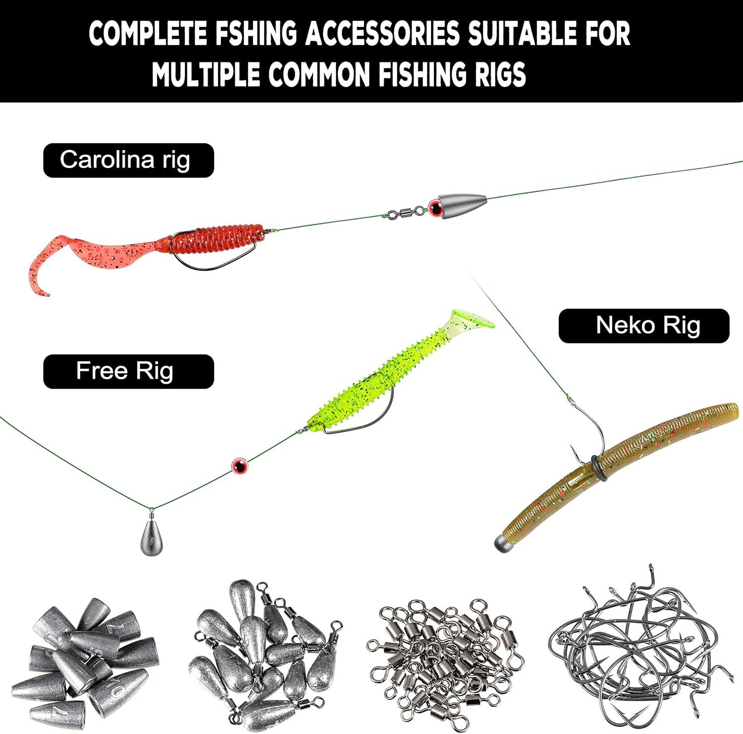 image:imagePLUSINNO 253387pcs Fishing Gear Accessories Kit Fishing Tackle Box with Tackle Included Fishing Hooks Fishing Weights Sinkers Spinner Blade Fishing Equipment for Bass Trout Bluegill Crappie387pcs Fishing Accessories Kit