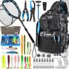 Fishing Backpack with Fishing Net