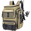 image:imagePLUSINNO Tool Bags Backpack Tackle Bag WaterResistant Fishing Backpack with Rod Holder Ideal Fishing Gifts for Men