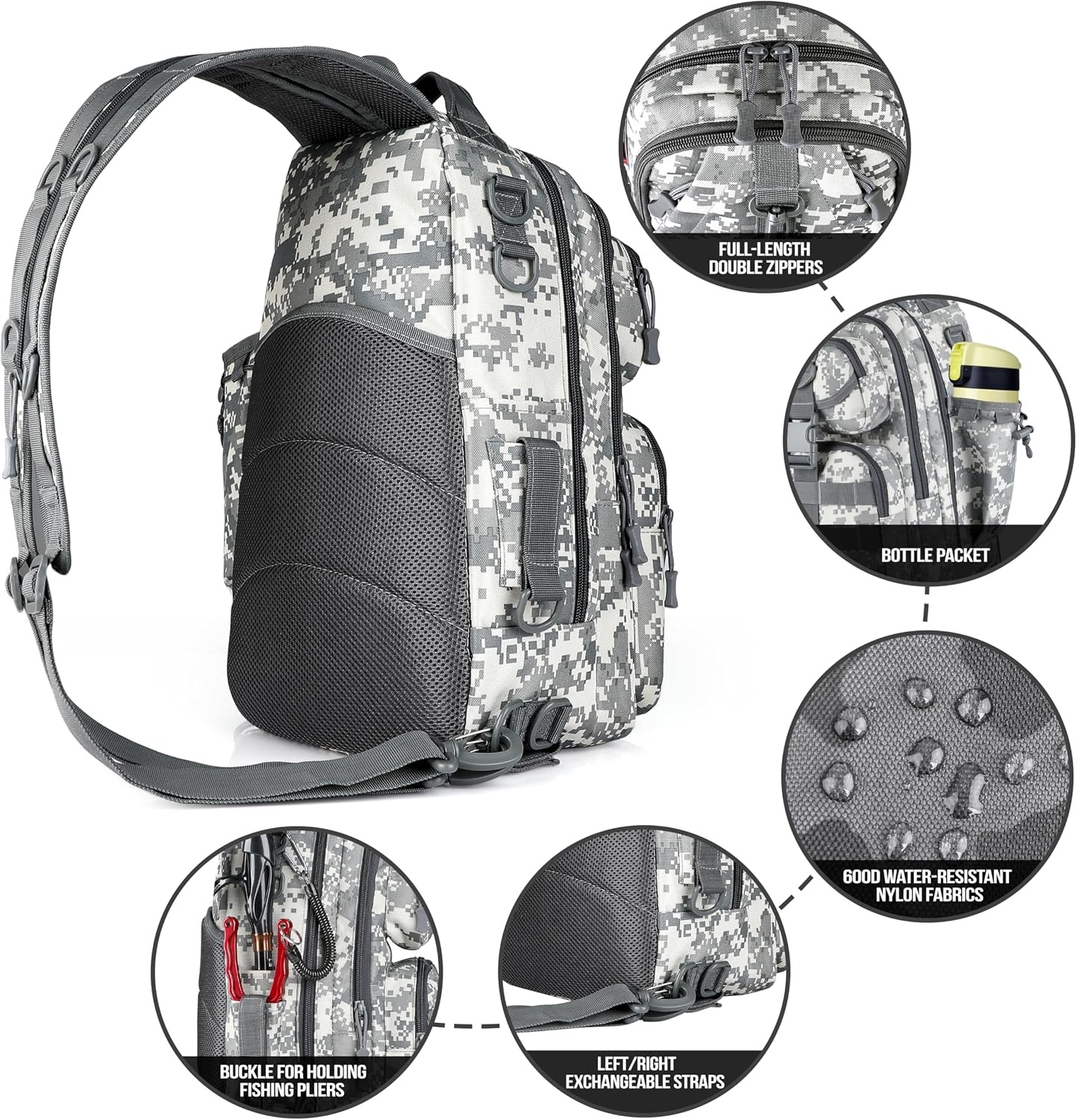 image:imagePLUSINNO Fishing GearFishing Backpack with Floating Fishing NetTackle BoxesWaterproof Fishing Tackle BagFishing Gifts for MenAcu Backpack With 4 Boxes