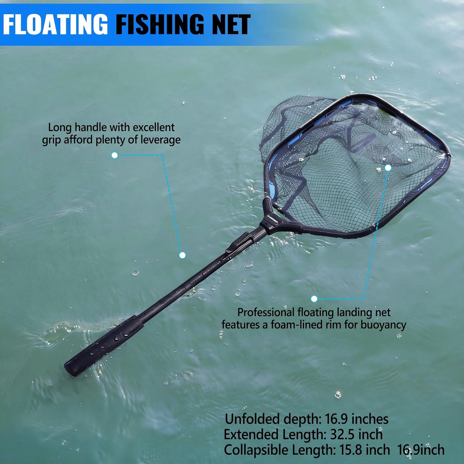 image:imagePLUSINNO Fishing GearFishing Backpack with Floating Fishing NetTackle BoxesWaterproof Fishing Tackle BagFishing Gifts for MenBlack Camo Backpack With Fishing Net