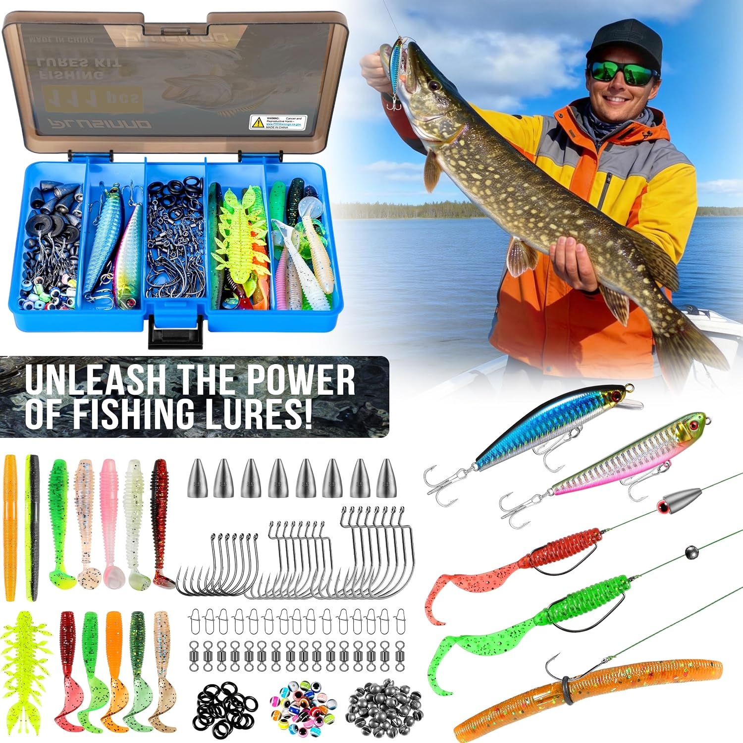 image:imagePLUSINNO Fishing GearFishing Backpack with Floating Fishing NetTackle BoxesWaterproof Fishing Tackle BagFishing Gifts for MenBlack Camo Backpack With Fishing Net