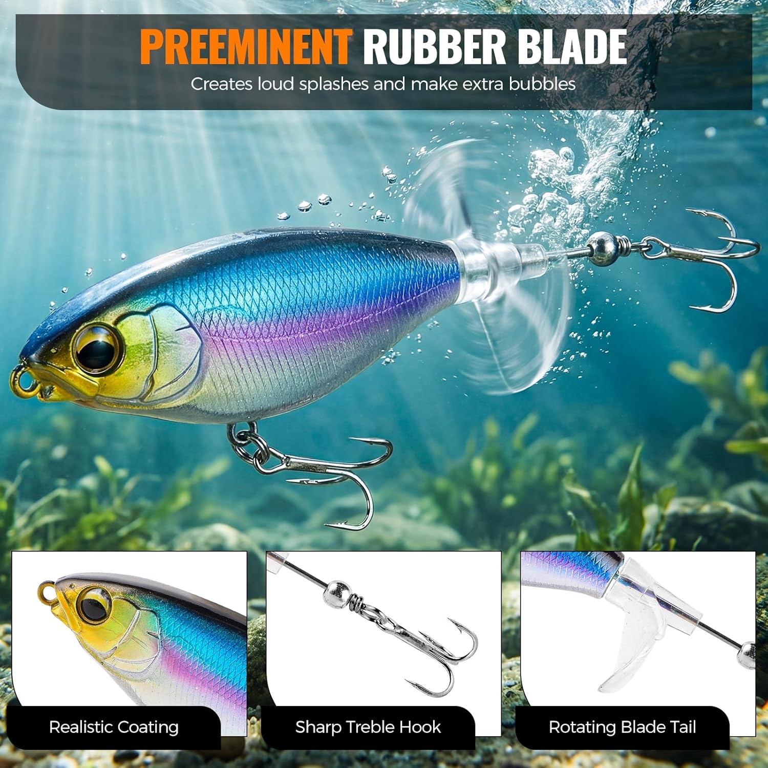 image:imagePLUSINNO Pro Bass Fishing Lures Bass Fishing Kit Tackle Box for All Water 6 Prerigged Fishing Lures 307pcs Freshwater Largemouth Smallmouth Bass Fishing Lures Doublelayer Fishing Tackle Boxgreen