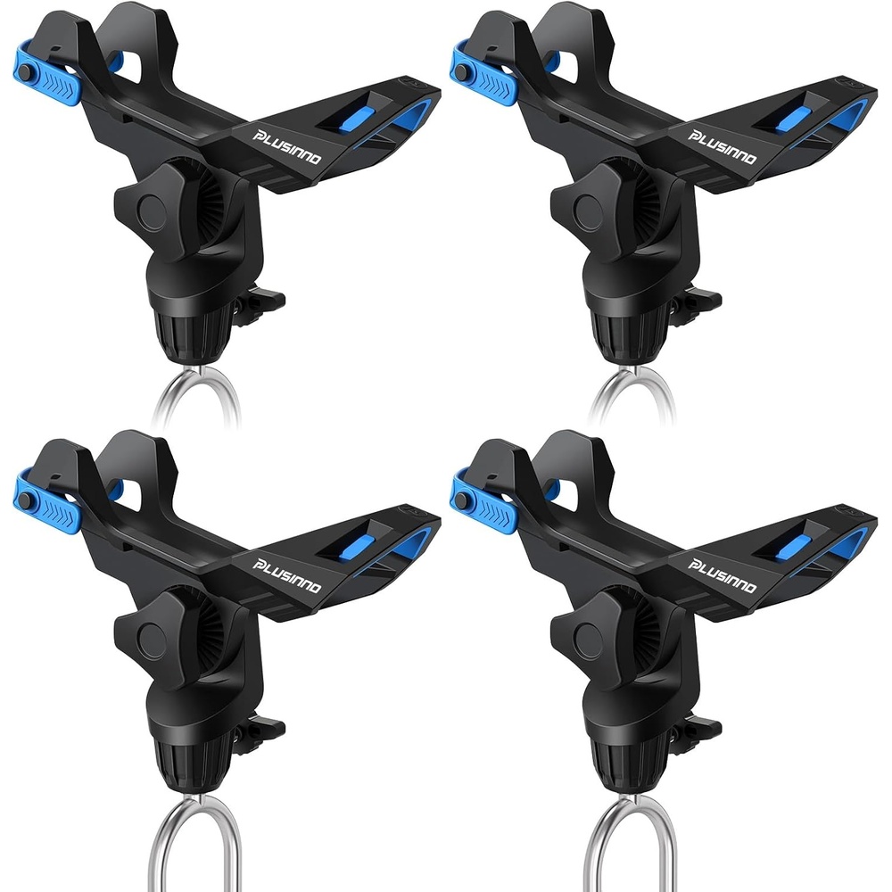 image:imagePLUSINNO 124 Pack Fishing Rod Holder for Ground Upgraded Rod Holders for Bank Fishing 360 Degree Adjustable Fishing Rod Holder Equipment Fishing Gear Fishing Gifts for MenRod Holder4 Pack