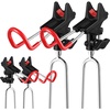 4 Pack Fishing Rods Holder(red and Black)