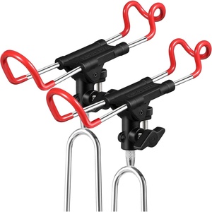 PLUSINNO Fishing Rod Holders – Upgraded 360 Degree Adjustable Fishing Pole Stand Equipment for Bank, Beach, Gift for Men(2 Pack Fishing Rods Holder(long Handle))